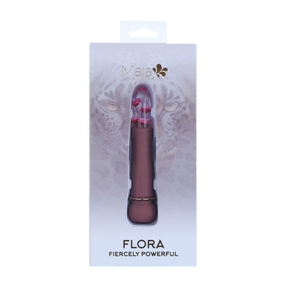 Maia FLORA - Burgundy - Burgundy 12.7 cm USB Rechargeable Powerful Bullet