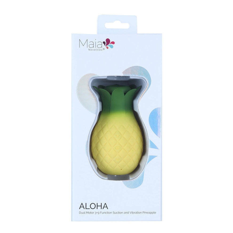 Maia ALOHA - /Green USB Rechargeable Vibrating & Sucking Stimulator