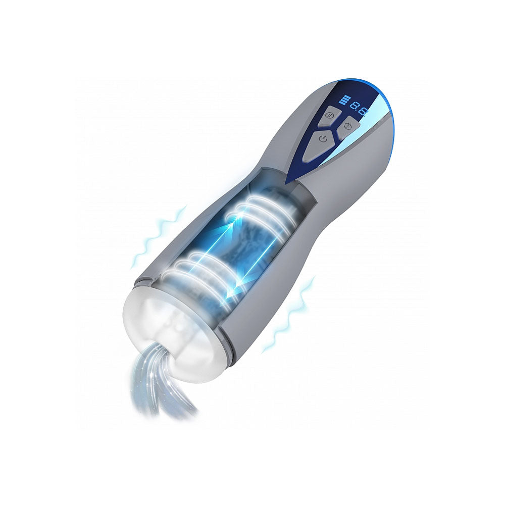 MASTURS Eloa - USB Rechargeable Sucking & Vibrating Auto Stroker with Augmented Reality