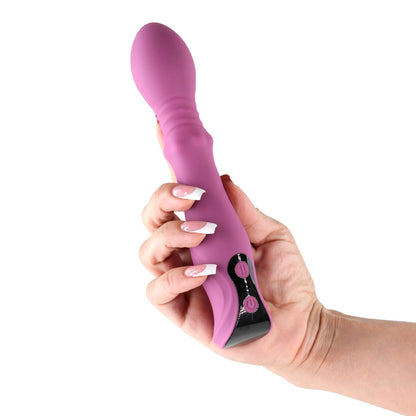 Lust-n-Dreams - Cadence - Blush -  18.2 cm USB Rechargeable Thrusting & Sliding Vibrator