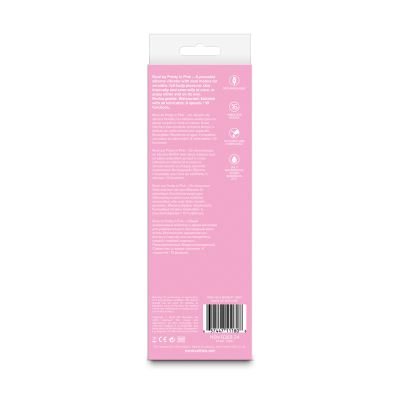 Pretty in  Rose -  -  19.4 cm USB Rechargeable Vibrator