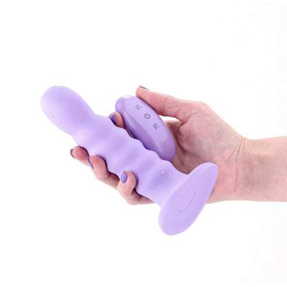 Colours Ribbed - 6'' Vibrating Dildo -  -  16.5 cm USB Rechargeable Vibrating Dildo with Wireless Remote