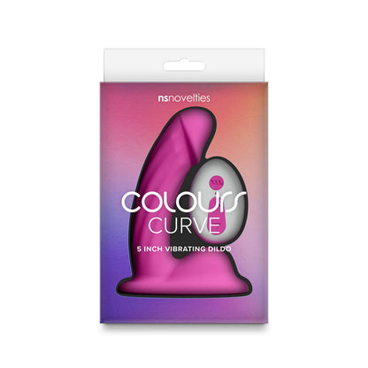 Colours Curve - Vibrating 5'' Dildo -  -  12.6 cm USB Rechargeable Vibrating Dildo with Wireless Remote