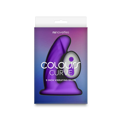 Colours Curve - Vibrating 5'' Dildo -  -  12.6 cm USB Rechargeable Vibrating Dildo with Wireless Remote