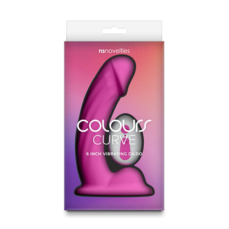 Colours Curve - Vibrating 6'' Dildo -  -  16.4 cm USB Rechargeable Vibrating Dildo with Wireless Remote