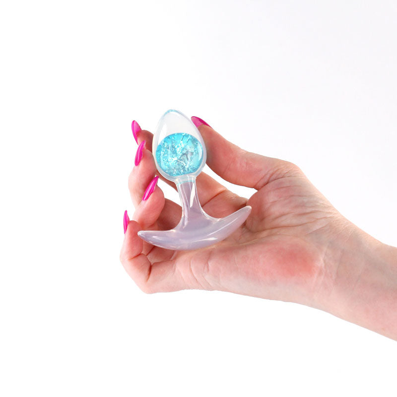 Glams Cosmic - Small -  - Clear/ 8.1 cm Small Butt Plug