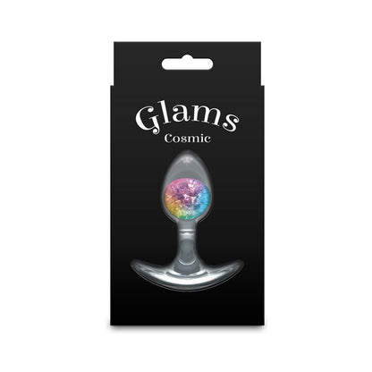 Glams Cosmic - Small - Rainbow - Clear/Rainbow 8.1 cm Small Butt Plug