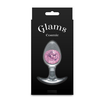 Glams Cosmic - Medium -  - Clear/ 9.5 cm Small Butt Plug