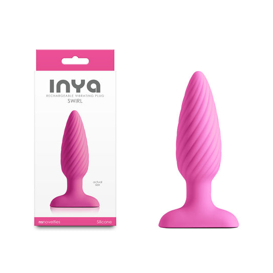 INYA Swirl -  -  10.7 cm USB Rechargeable Vibrating Butt Plug