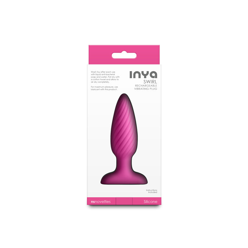 INYA Swirl -  -  10.7 cm USB Rechargeable Vibrating Butt Plug