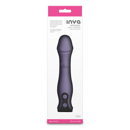 INYA Integra - Gray - Grey 18.2 cm USB Rechargeable Vibrator with Sliding Ring Shaft