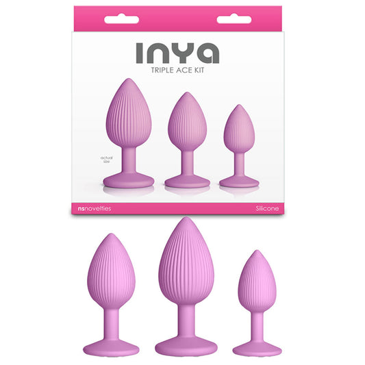 INYA Triple Ace Kit - Blush -  Butt Plugs - Set of 3 Sizes