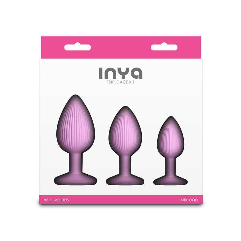 INYA Triple Ace Kit - Blush -  Butt Plugs - Set of 3 Sizes