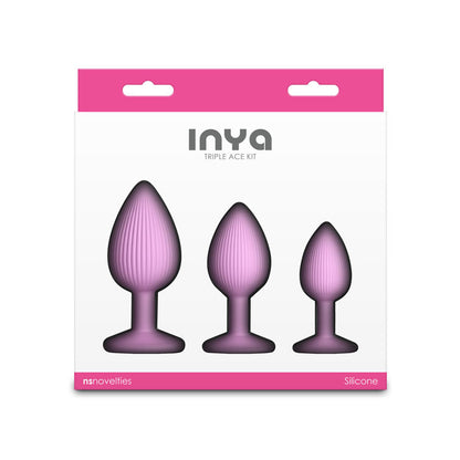 INYA Triple Ace Kit - Blush -  Butt Plugs - Set of 3 Sizes