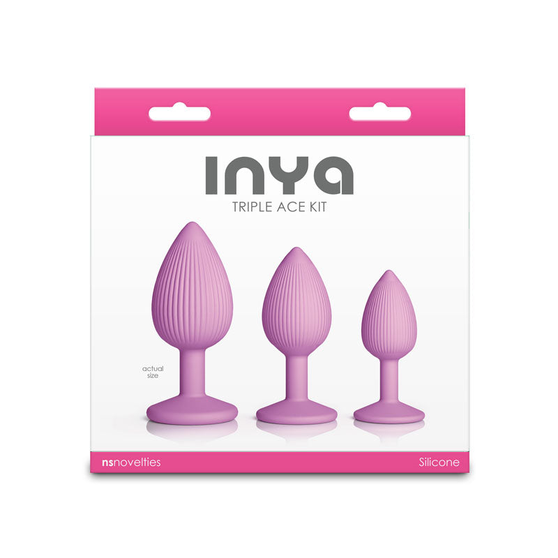 INYA Triple Ace Kit - Blush -  Butt Plugs - Set of 3 Sizes
