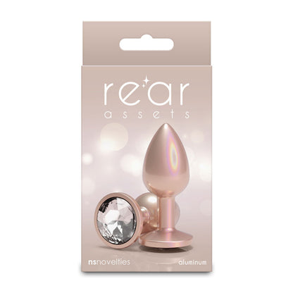 Rear Assets Iridescent - Small - Champagne - Iridescent Champagne 7.1 cm Small Butt Plug