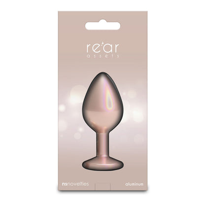 Rear Assets Iridescent - Medium - Champagne - Iridescent Champagne 8.2 cm Medium Butt Plug