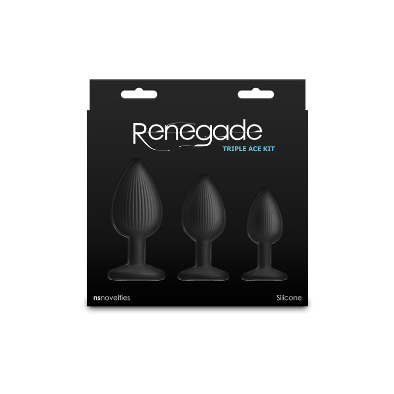 Renegade Triple Ace Kit -  -  Butt Plugs - Set of 3 Sizes