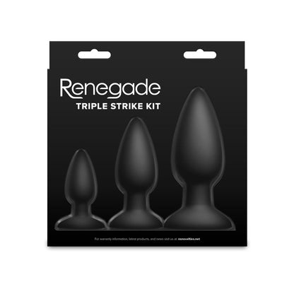 Renegade Triple Strike Kit -  -  Butt Plugs - Set of 3 Sizes