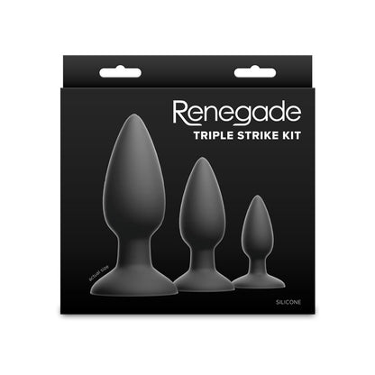 Renegade Triple Strike Kit -  -  Butt Plugs - Set of 3 Sizes