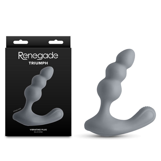 Renegade Thumper - Grey - Grey 13.1 cm USB Rechargeable Prostate Massager