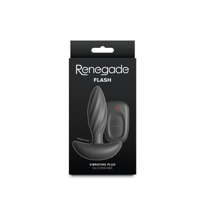 Renegade Flash -  -  10.3 cm USB Rechargeable Vibrating Butt Plug