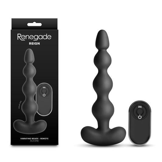 Renegade Reign -  -  17.9 cm USB Rechargeable Vibrating Anal Beads with Wireless Remote