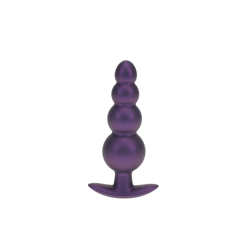 OUCH! Beaded Anal Plug - Metallic  - Metallic  11.7 cm Butt Plug