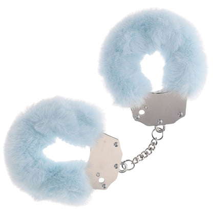 OUCH! Heavy-Duty Fluffy Cuffs - Powder  - Powder  Fluffy Restraints