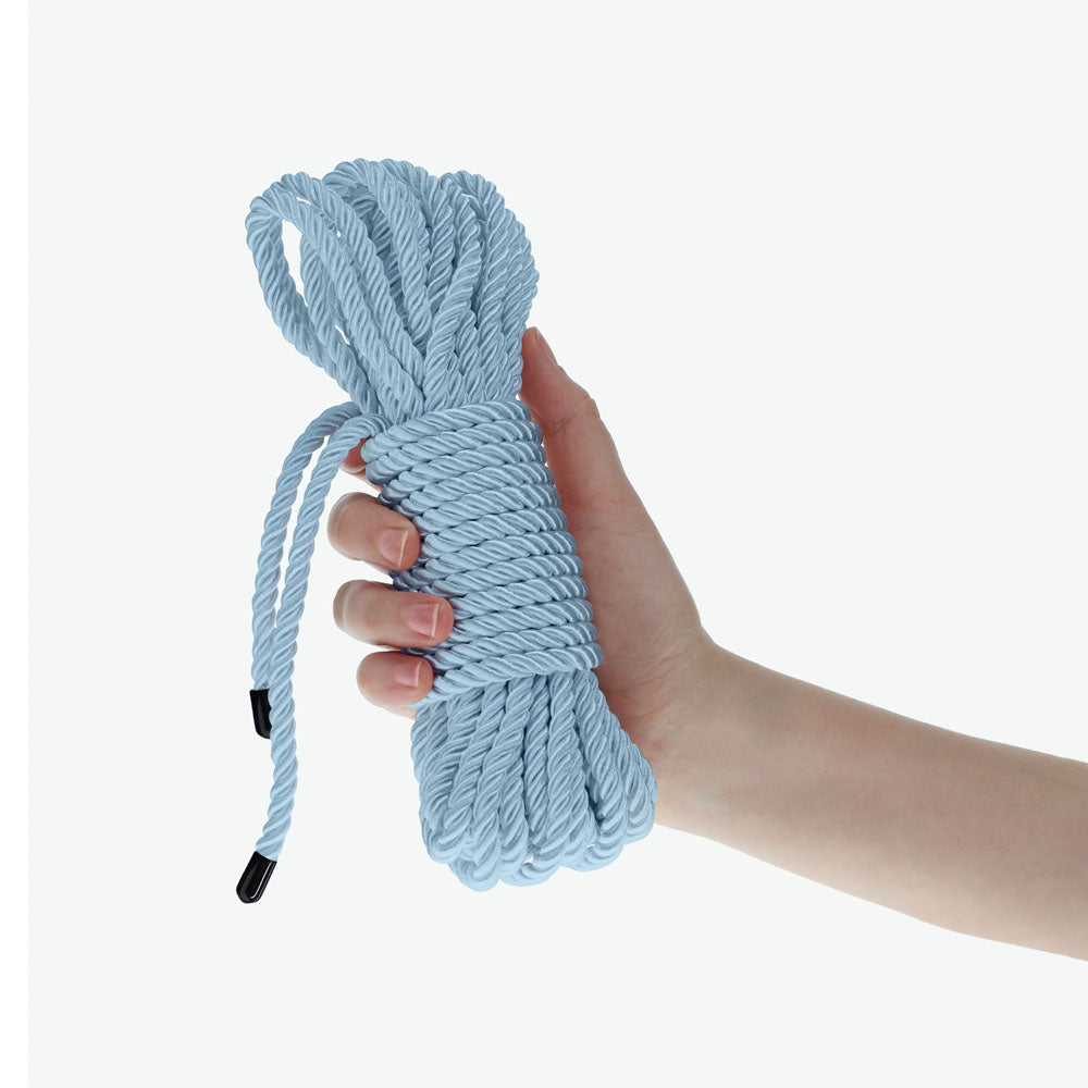 OUCH! Bondage Rope - 10 M - Powder  - Powder  Nylon Bondage Rope - 10 metre Length