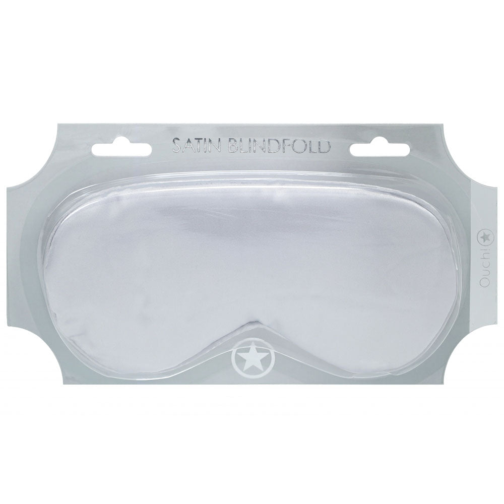 OUCH! Satin Mask - Silver - Silver Eye Mask