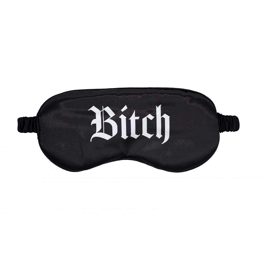 OUCH! Satin Mask - Bitch -  Printed Eye Mask