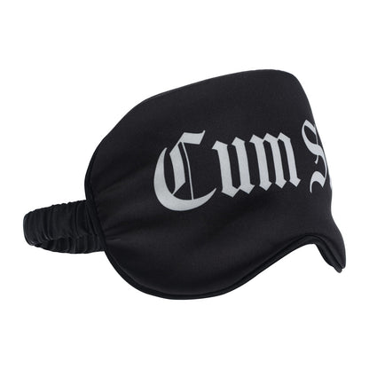 OUCH! Satin Mask - Cum Slut -  Printed Eye Mask
