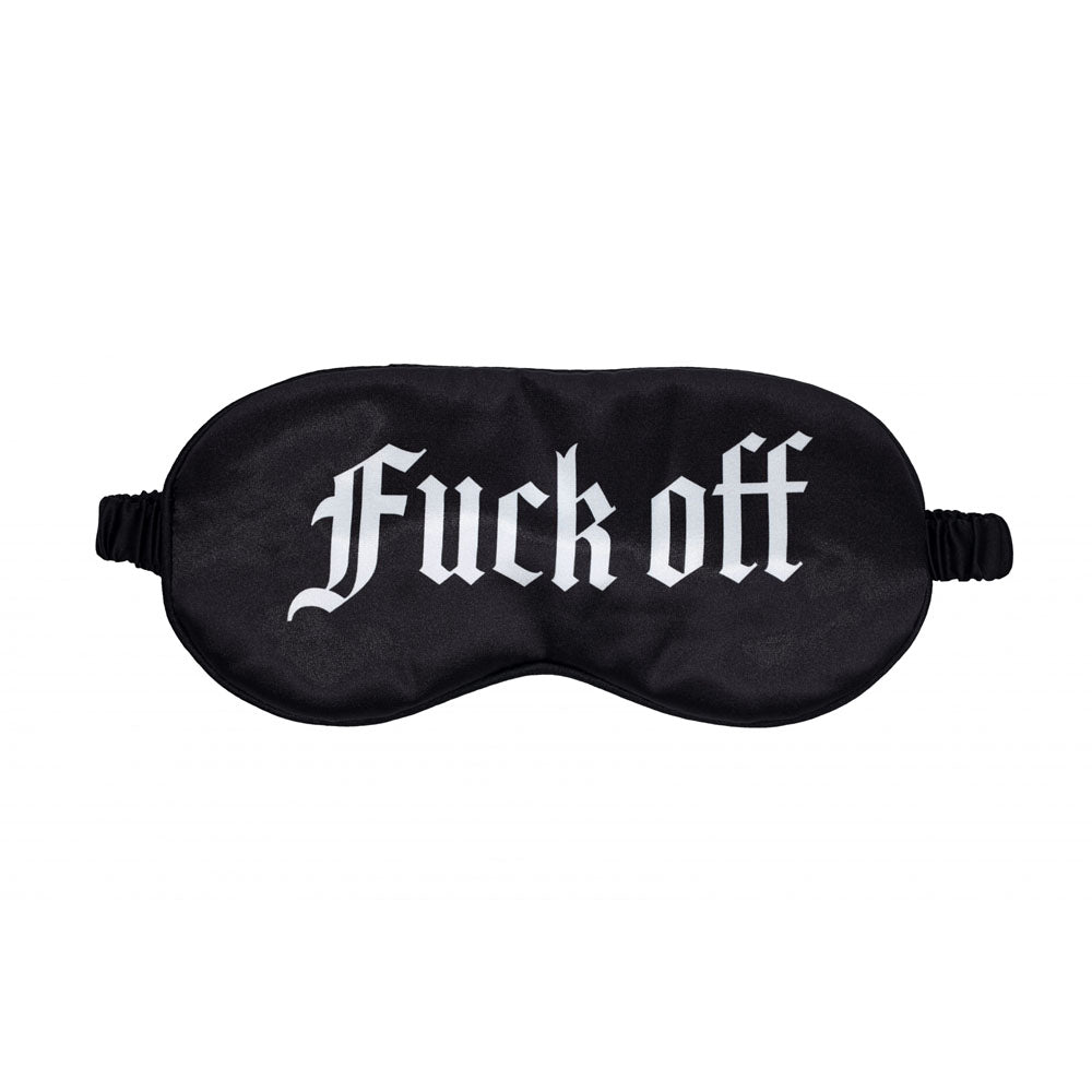 OUCH! Satin Mask - Fuck Off -  Printed Eye Mask