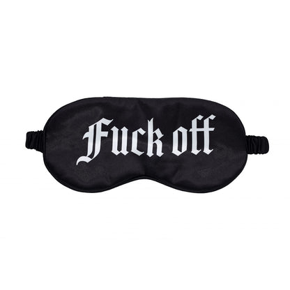 OUCH! Satin Mask - Fuck Off -  Printed Eye Mask