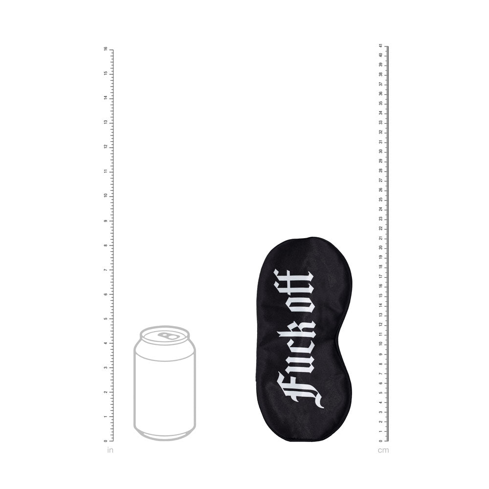 OUCH! Satin Mask - Fuck Off -  Printed Eye Mask