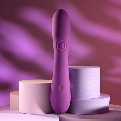 Playboy Pleasure BUSY BUNNY -  22.6 cm USB Rechargeable Rabbit Vibrator with Tapping Shaft