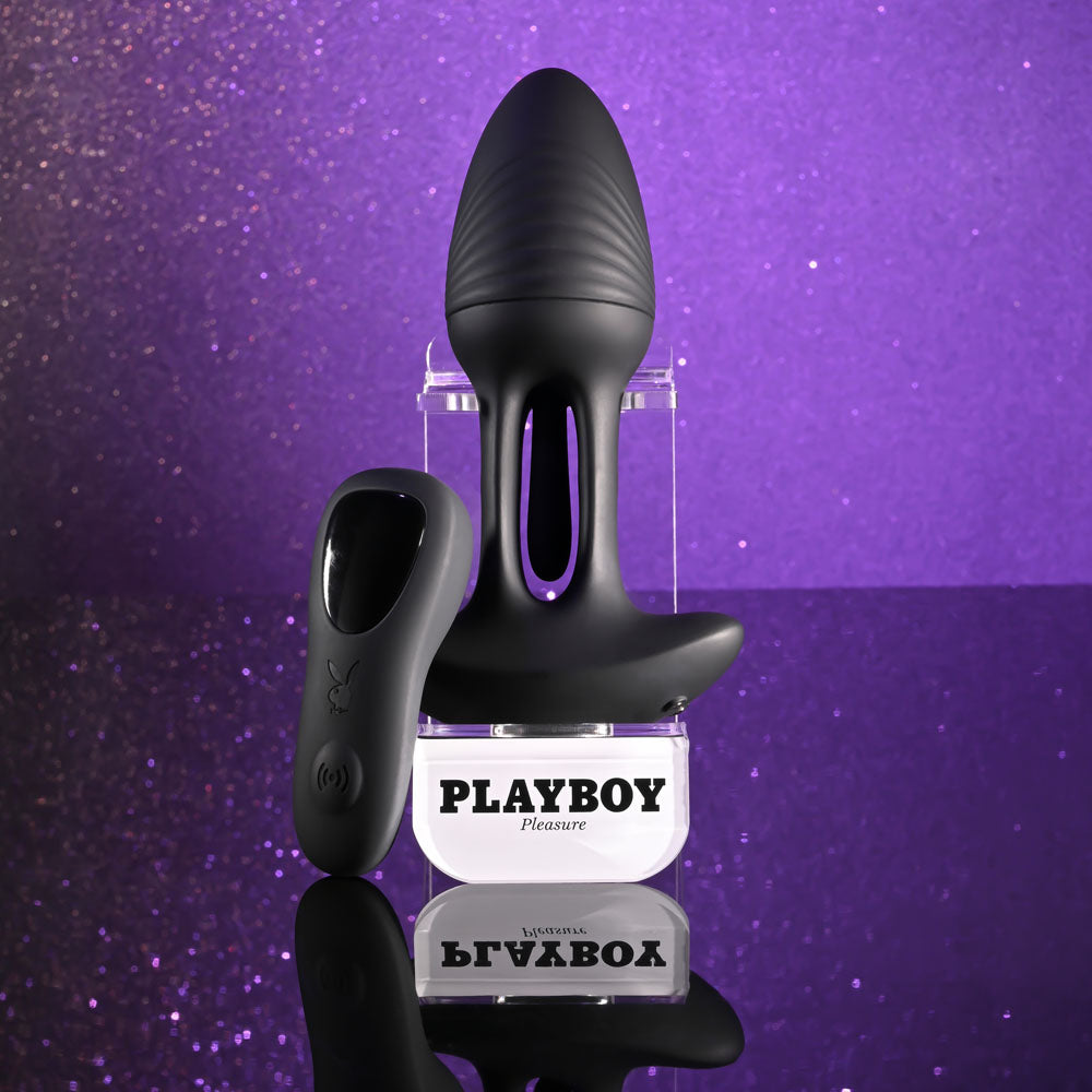 Playboy Pleasure RIM SHOT -  11.4 cm USB Rechargeable Vibrating Butt Plug