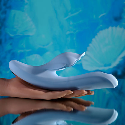 Playboy Pleasure IN BLOOM -  23.5 cm USB Rechargeable Thrusting Tapping & Heating Dual Vibrator