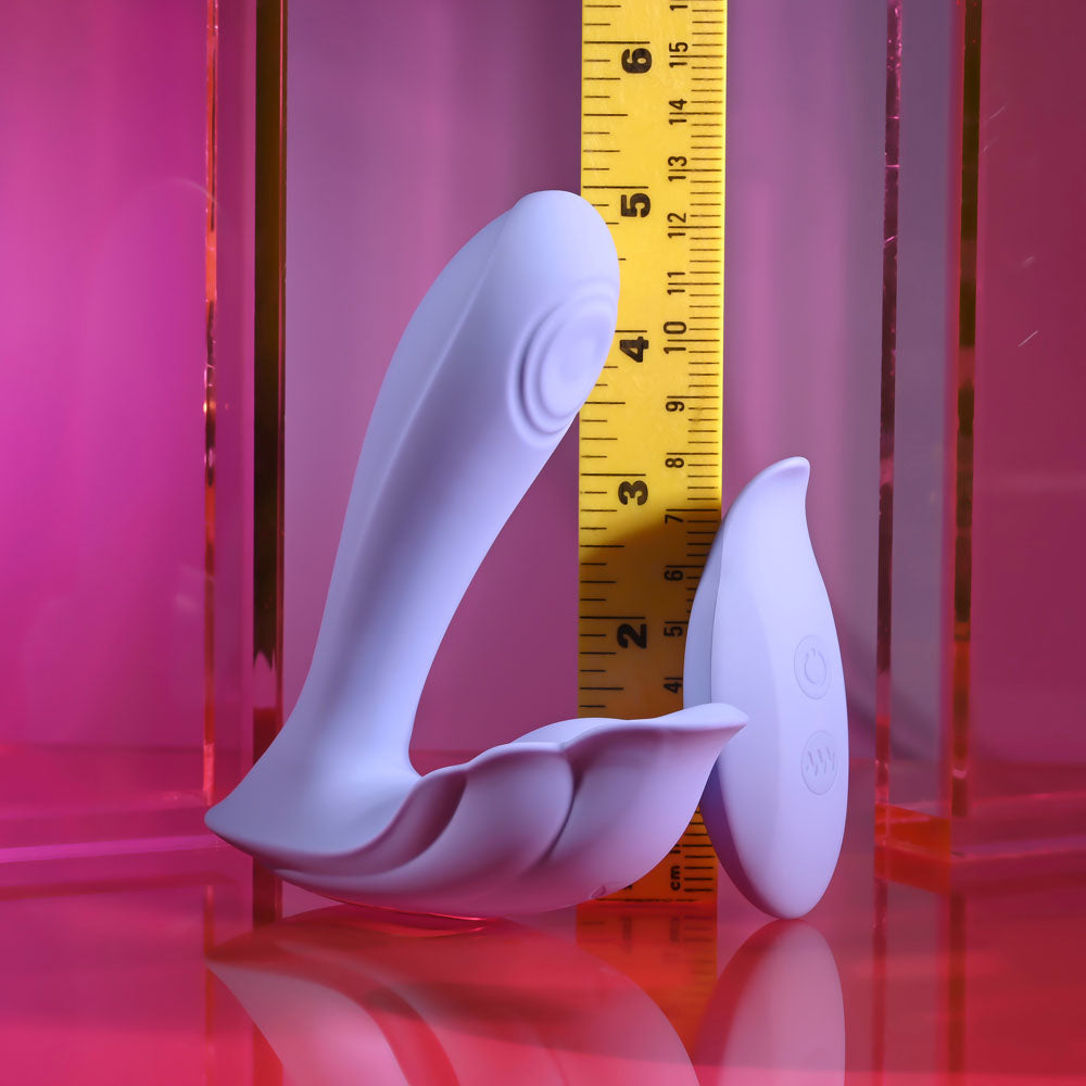 Playboy Pleasure LILAC FANTASY -  13.5 cm USB Rechargeable Tapping Vibrator with Remote