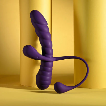 Playboy Pleasure TWISTED PLAYGROUND -  USB Rechargeable Vibrator and Cock Ring Kit