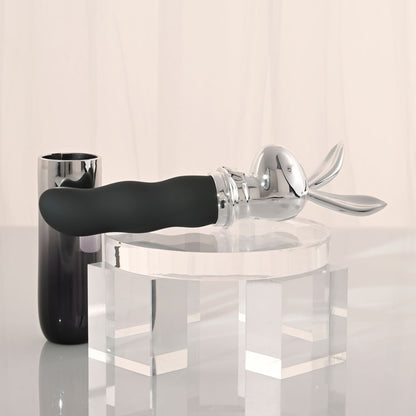 Playboy Pleasure BUNNY ON THE GO - /Chrome 18.6 cm USB-C Rechargeable Vibrator