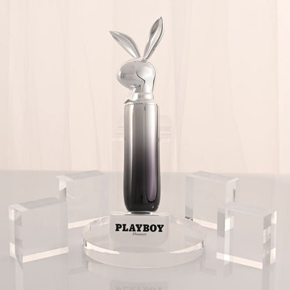 Playboy Pleasure BUNNY ON THE GO - /Chrome 18.6 cm USB-C Rechargeable Vibrator