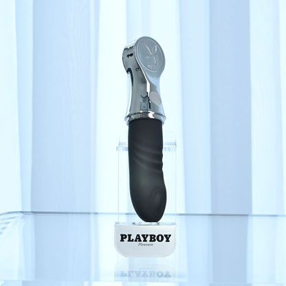 Playboy Pleasure BON VOYAGE - /Chrome 18.7 cm USB-C Rechargeable Tapping Vibrator