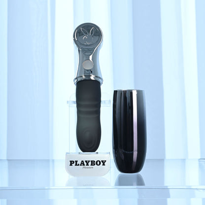 Playboy Pleasure BON VOYAGE - /Chrome 18.7 cm USB-C Rechargeable Tapping Vibrator