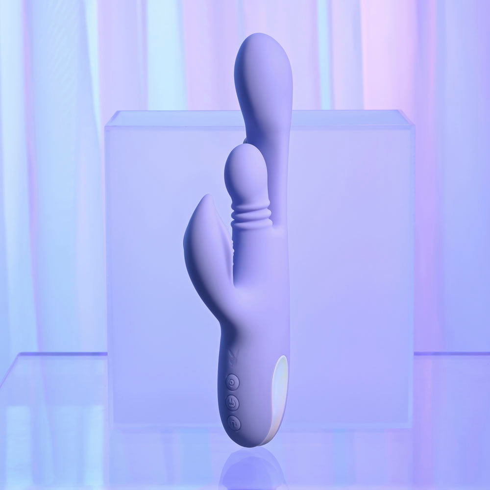Playboy Pleasure NUBBIN RUBBIN -  24.1 cm USB Rechargeable Thrusting Rabbit Vibrator