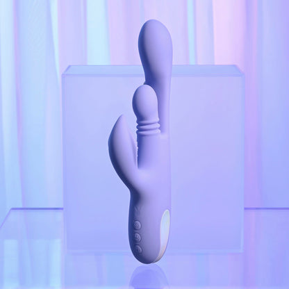 Playboy Pleasure NUBBIN RUBBIN -  24.1 cm USB Rechargeable Thrusting Rabbit Vibrator