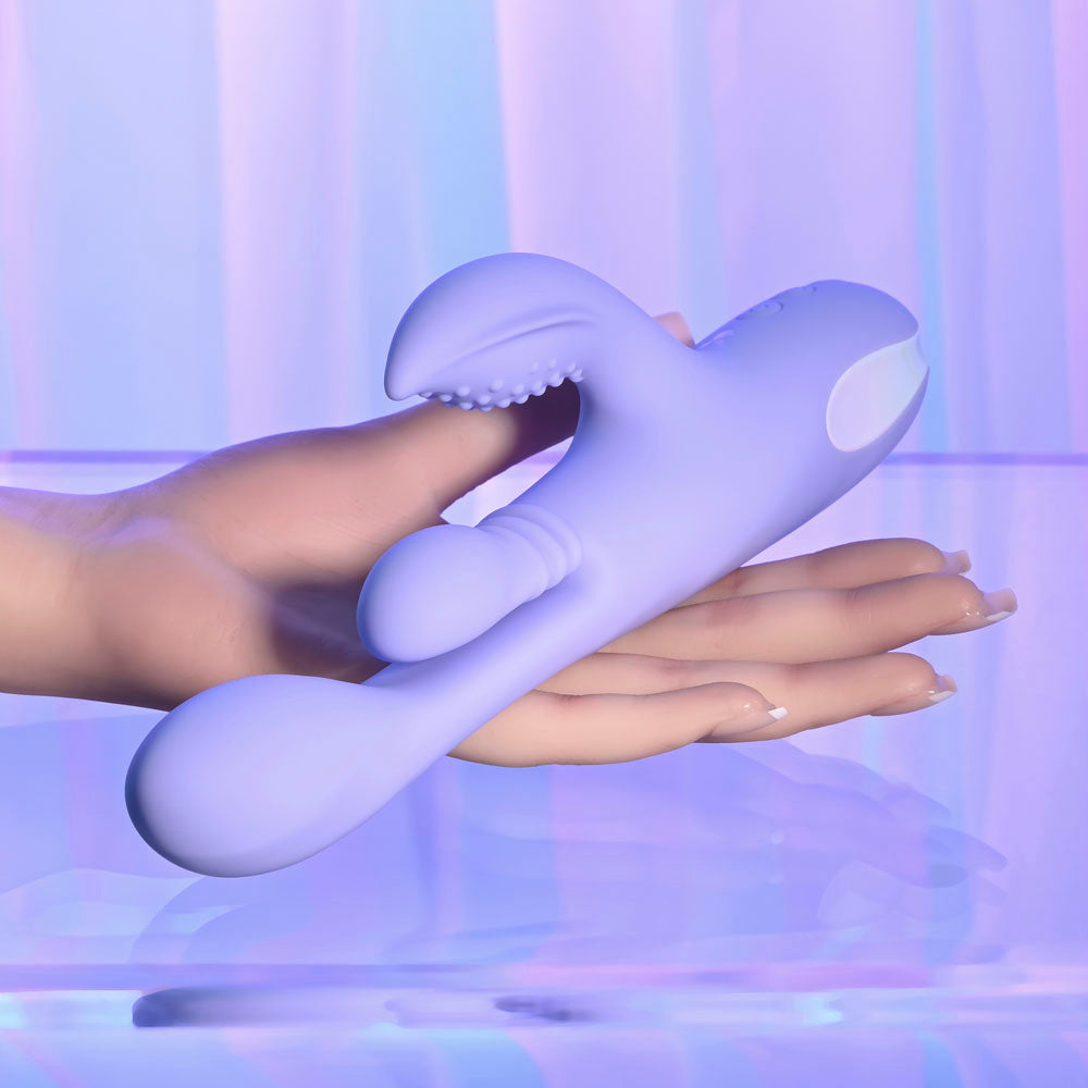 Playboy Pleasure NUBBIN RUBBIN -  24.1 cm USB Rechargeable Thrusting Rabbit Vibrator