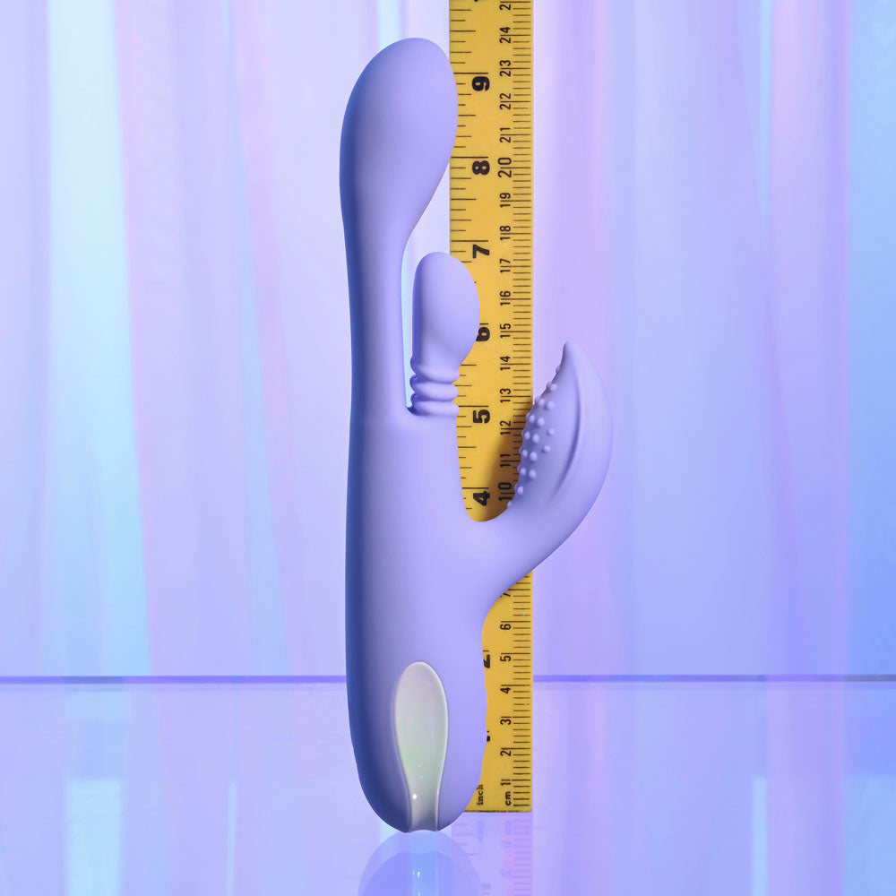 Playboy Pleasure NUBBIN RUBBIN -  24.1 cm USB Rechargeable Thrusting Rabbit Vibrator