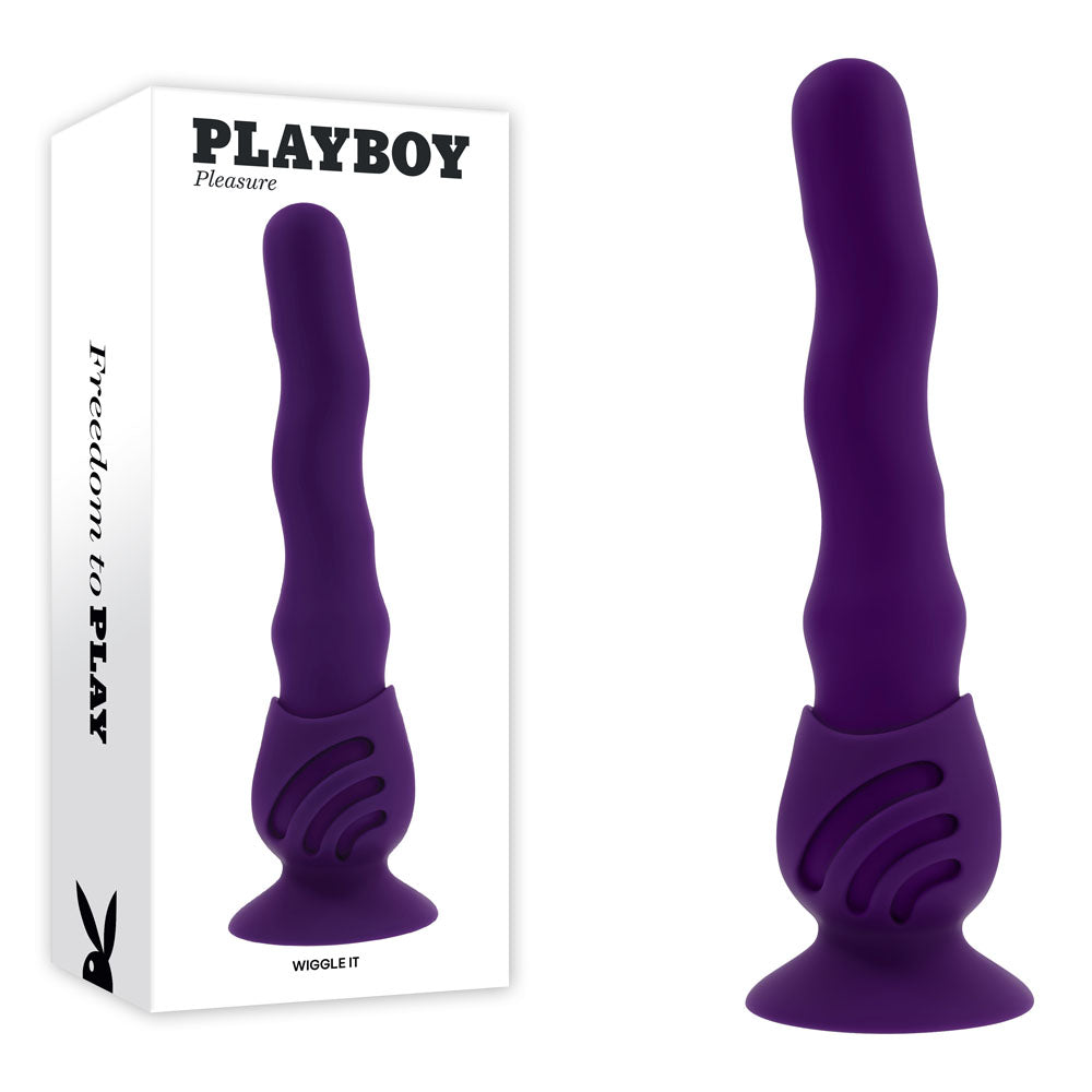Playboy Pleasure WIGGLE IT -  23.9 cm USB Rechargeable Wiggling Vibrator